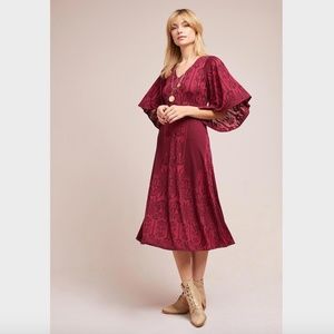 Anthropologie Isolde Bell-Sleeved Dress